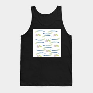 Blue green digital gradient design Tank Top